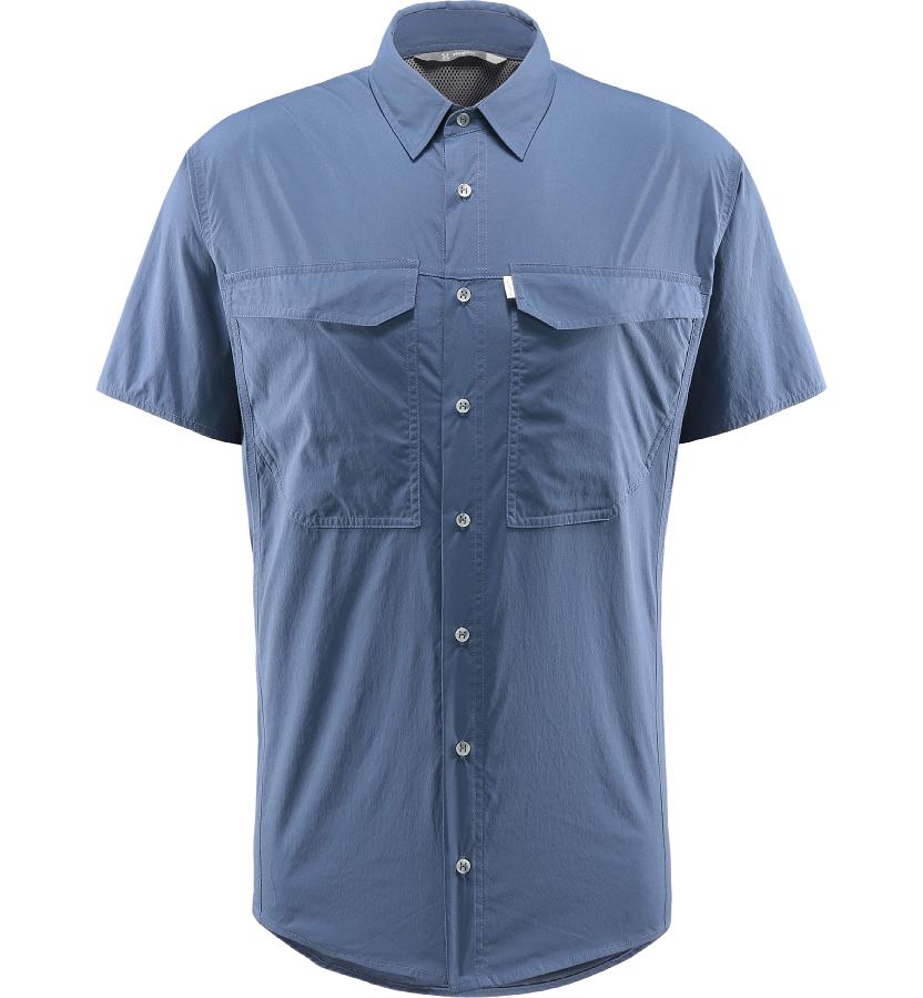 Haglöfs Mens Salo Shirts Dark Blue New Zealand 72380ZLBO